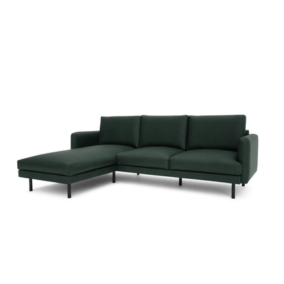 4-Seater Left Corner Sofa BRERA - Green
