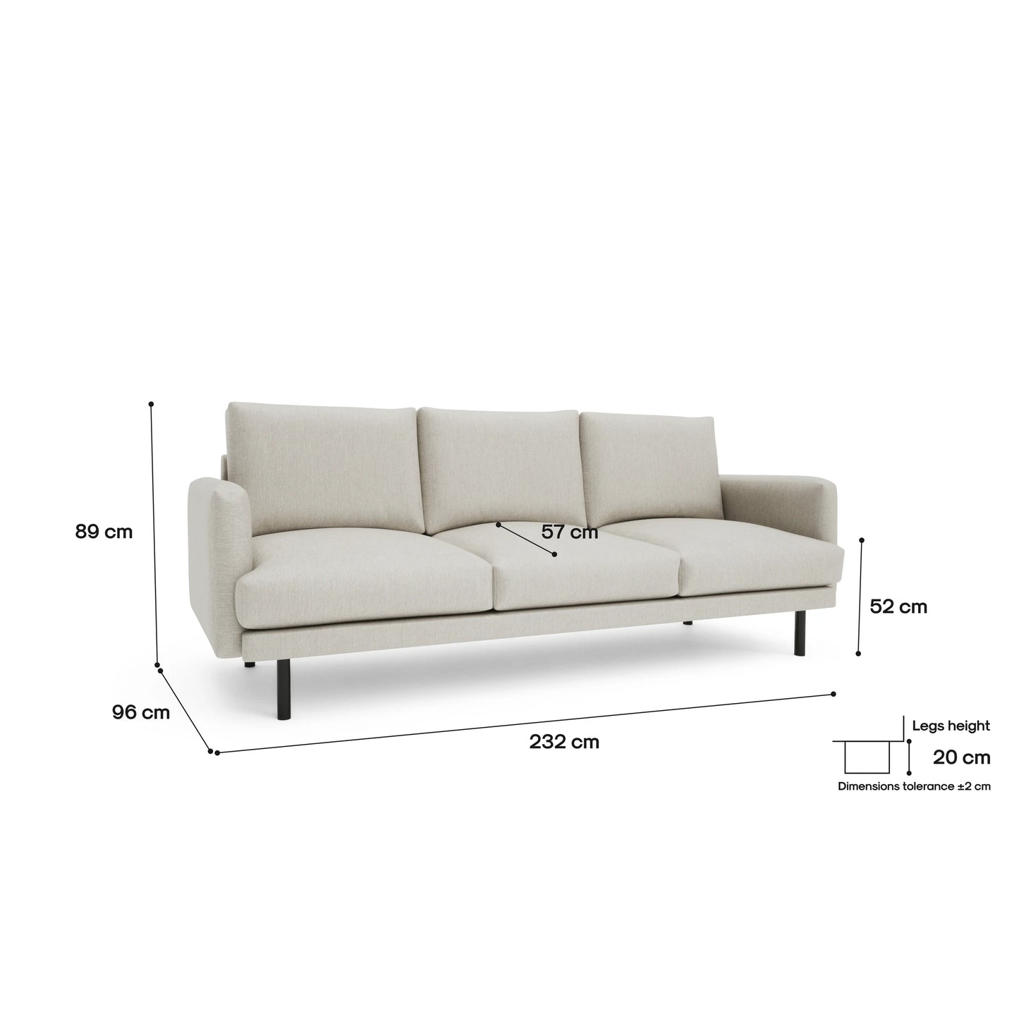 4-Seater Sofa BRERA