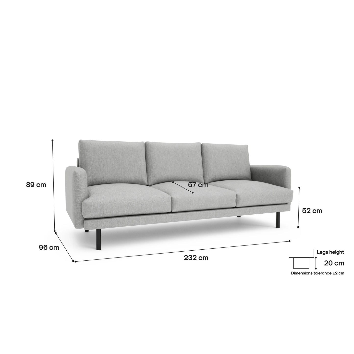 4-Seater Sofa BRERA