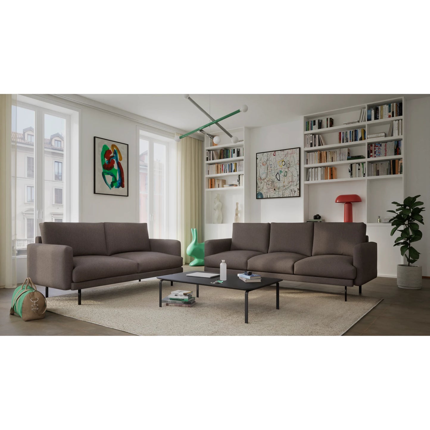 4-Seater Sofa BRERA - Taupe