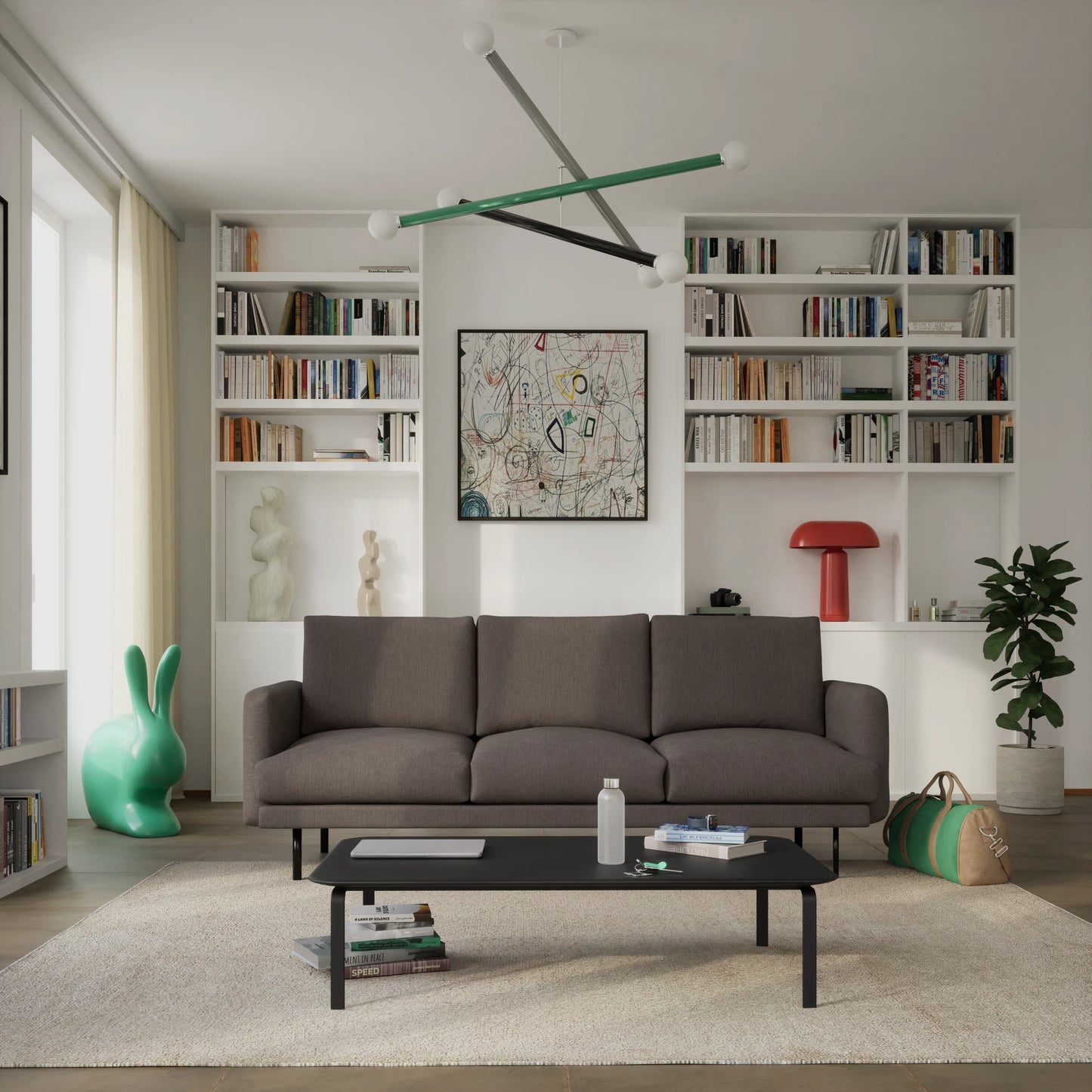 4-Seater Sofa BRERA - Taupe