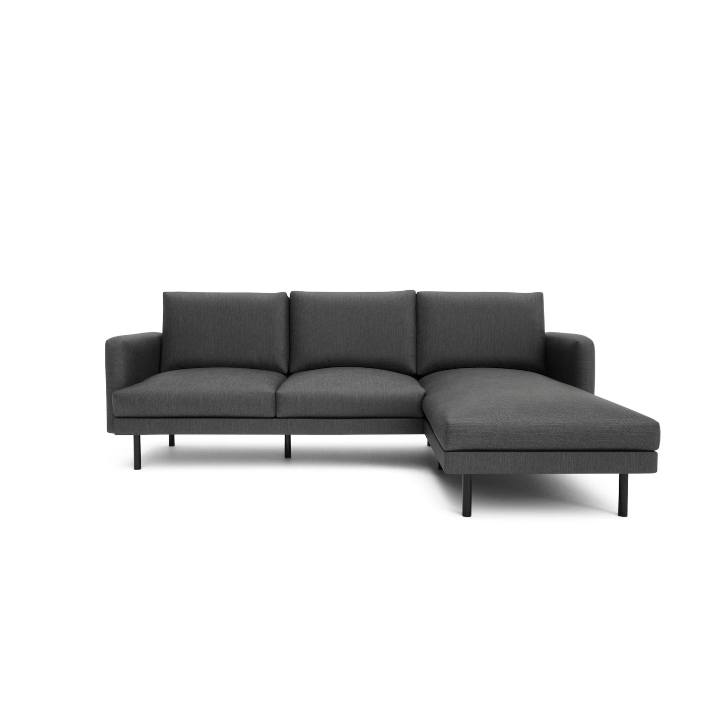 4-Seater Right Corner Sofa BRERA - Dark Grey