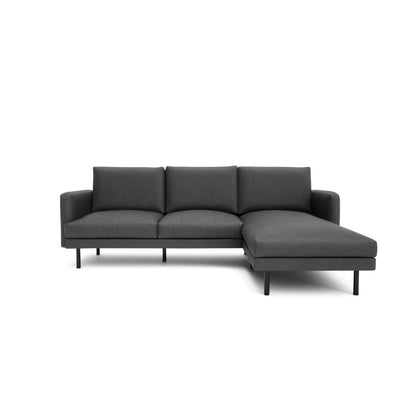 4-Seater Right Corner Sofa BRERA - Dark Grey