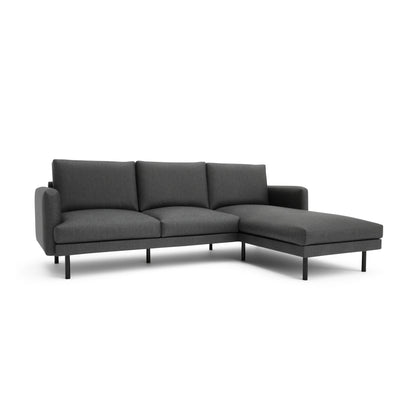 4-Seater Right Corner Sofa BRERA - Dark Grey