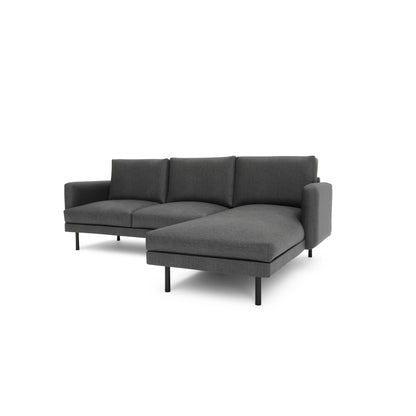 4-Seater Right Corner Sofa BRERA - Dark Grey