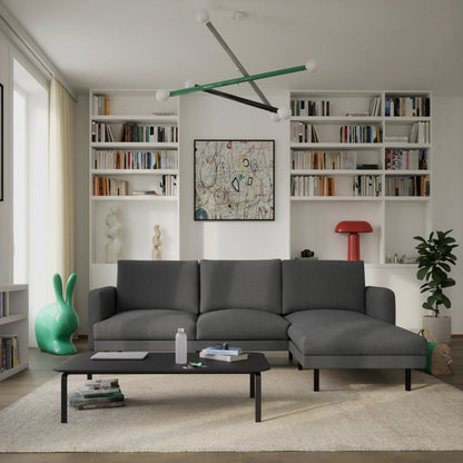 4-Seater Right Corner Sofa BRERA - Dark Grey