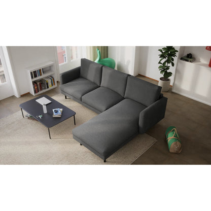 4-Seater Right Corner Sofa BRERA - Dark Grey