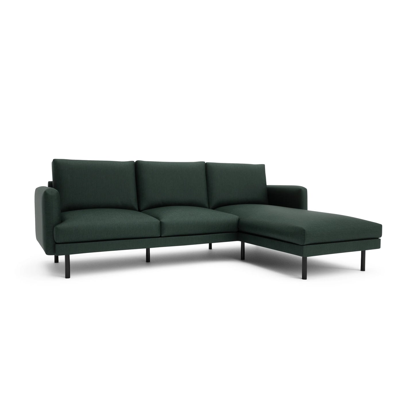 4-Seater Right Corner Sofa BRERA - Green