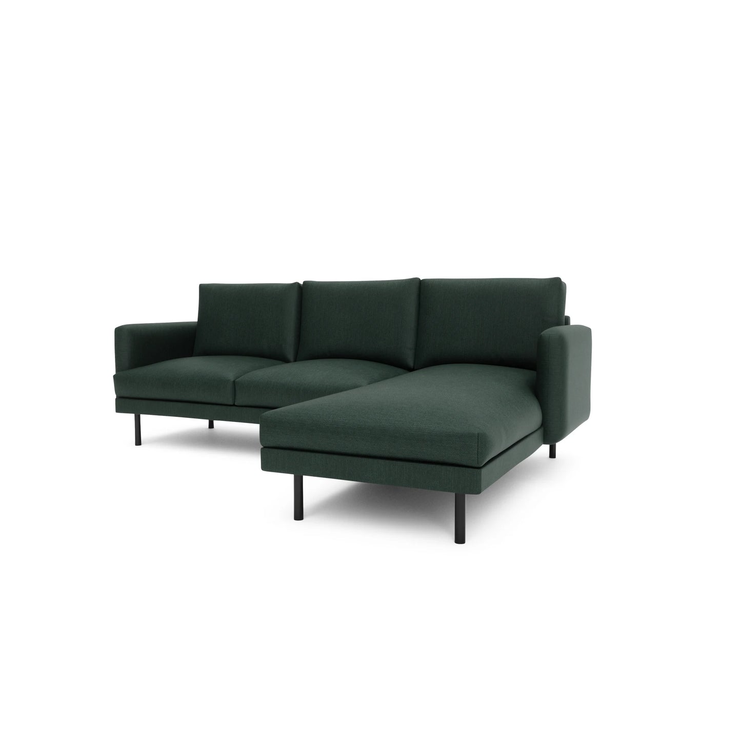 4-Seater Right Corner Sofa BRERA - Green