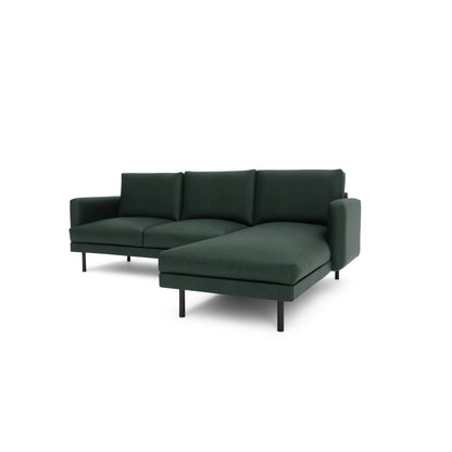 4-Seater Right Corner Sofa BRERA - Green