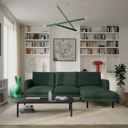 4-Seater Right Corner Sofa BRERA - Green