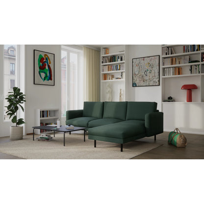 4-Seater Right Corner Sofa BRERA - Green
