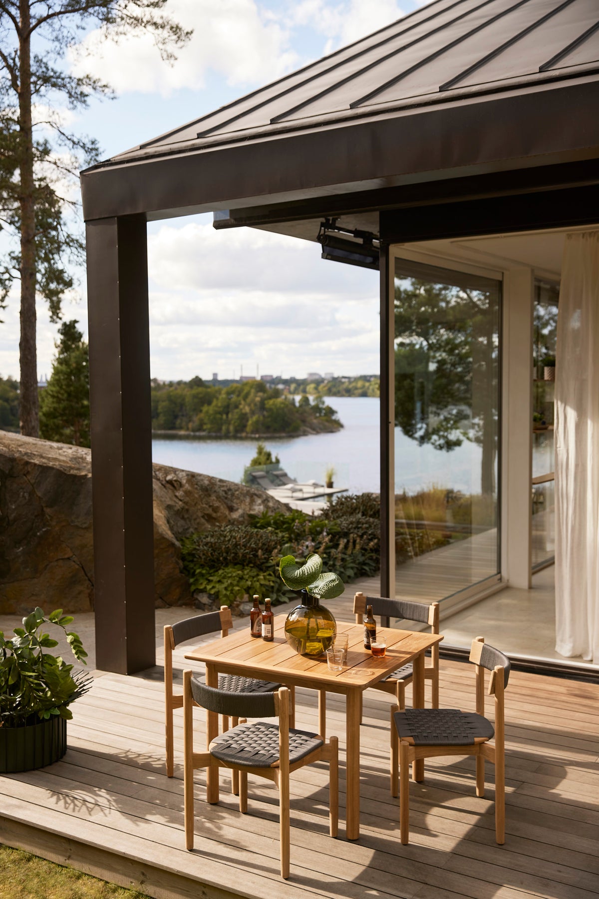 Koster dining chairs outdoors