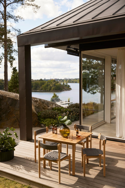 Koster dining chairs outdoors