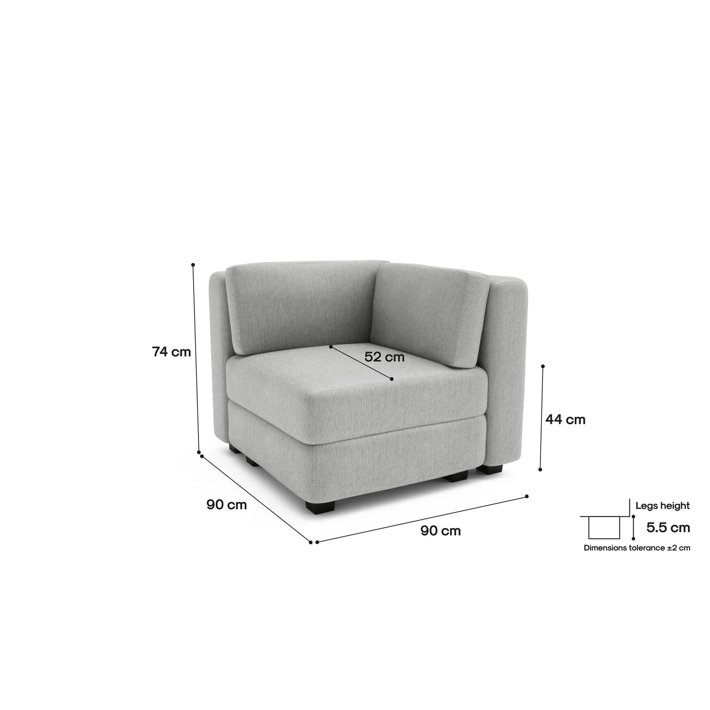 Modular Sofa GRACIA - Corner Module