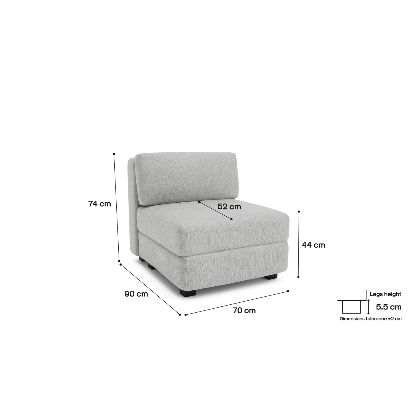 Modular Sofa GRACIA - Single Module