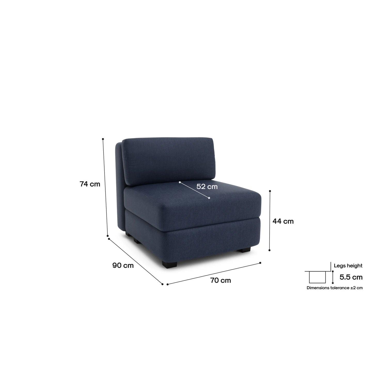 Modular Sofa GRACIA - Single Module