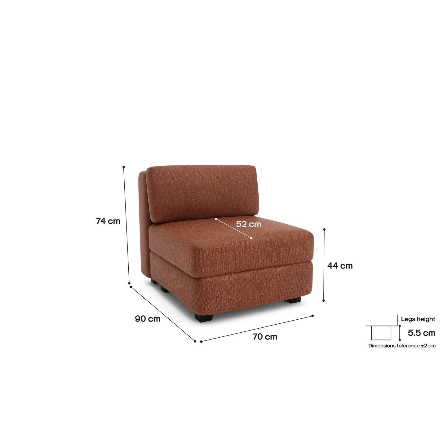 Modular Sofa GRACIA - Single Module