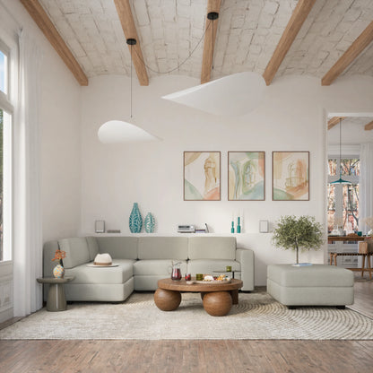 Modular Sofa GRACIA - End Module - Beige Grey