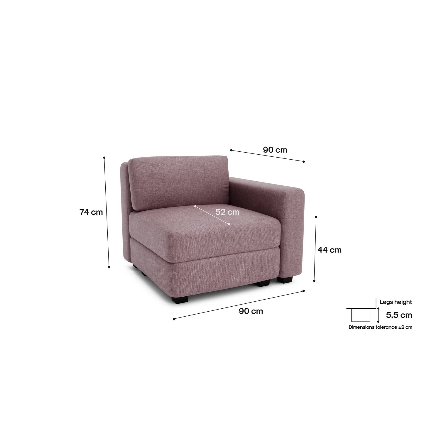 Modular Sofa GRACIA - End Module