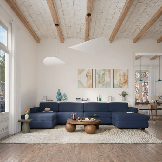 Modular Sofa GRACIA - End Module - Dark Blue