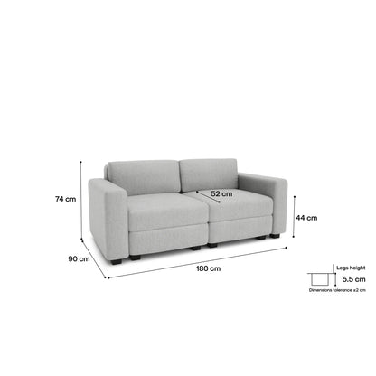 2-Seater Modular Sofa GRACIA
