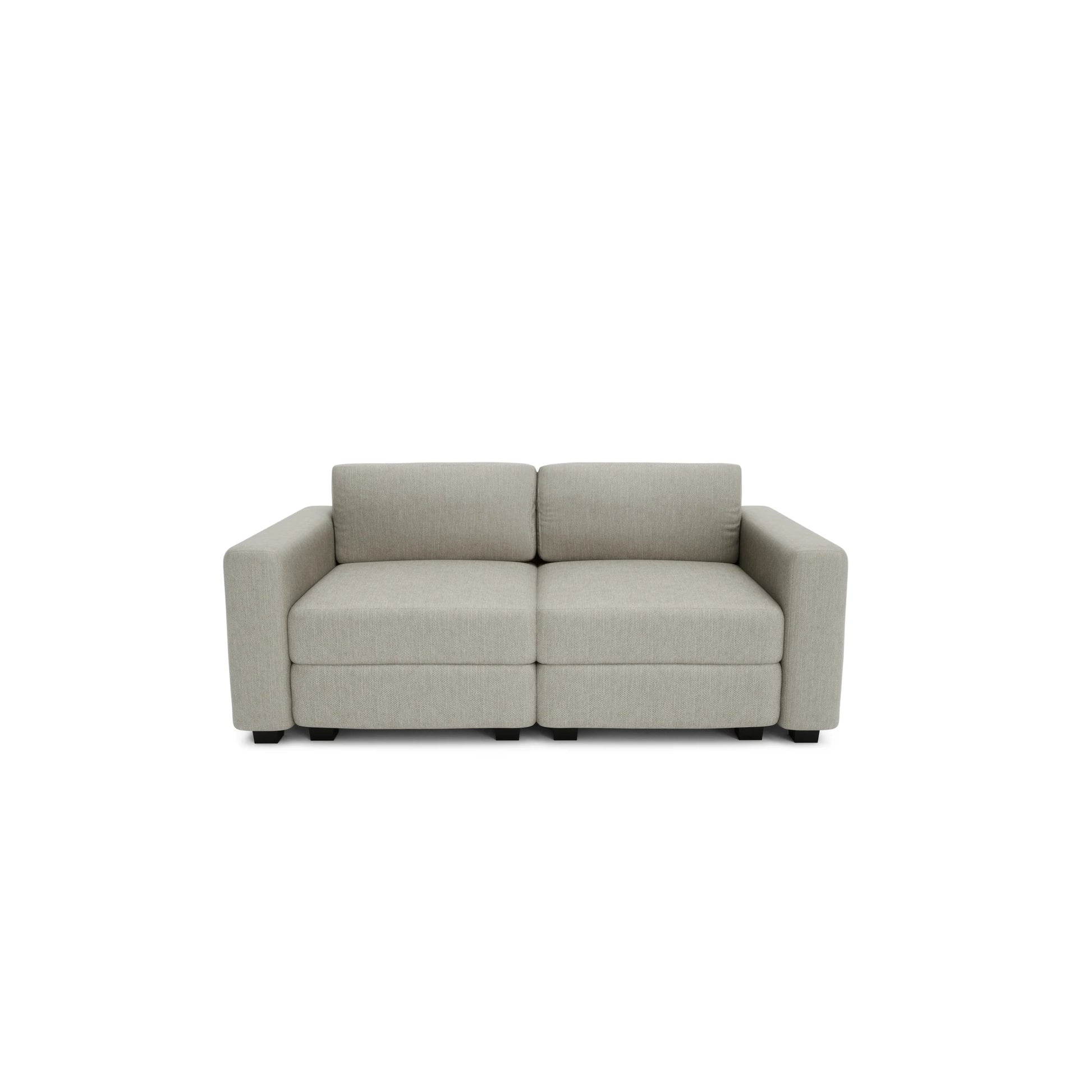 2-Seater Modular Sofa GRACIA - Beige Grey
