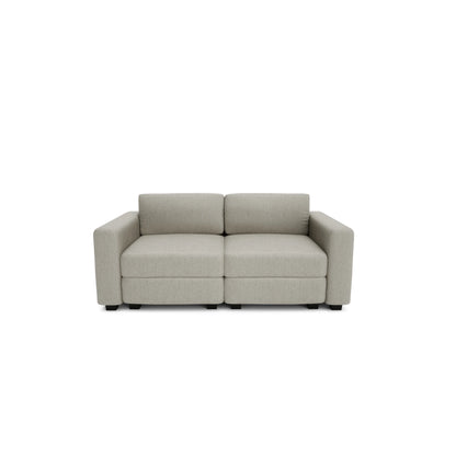 2-Seater Modular Sofa GRACIA - Beige Grey