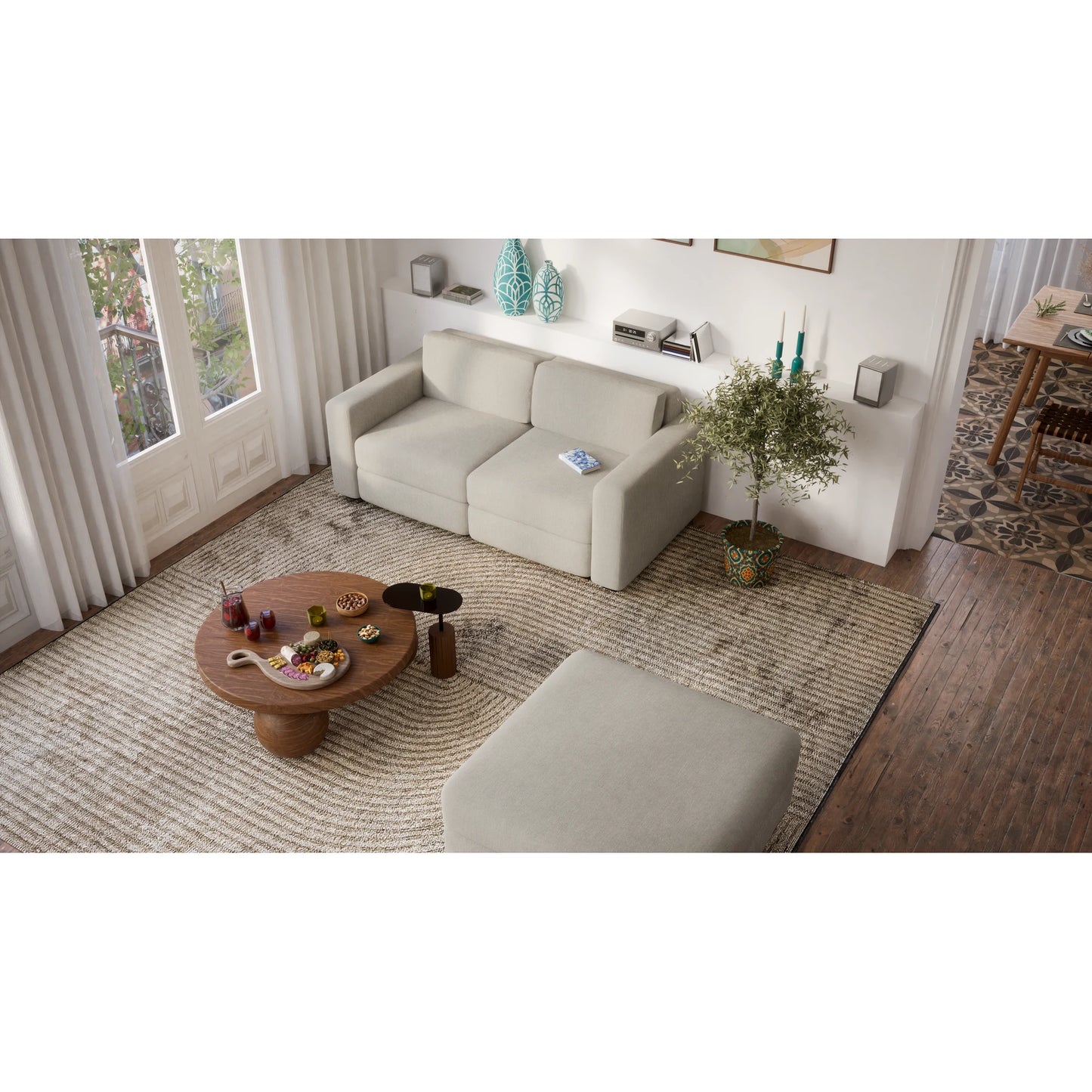 2-Seater Modular Sofa GRACIA