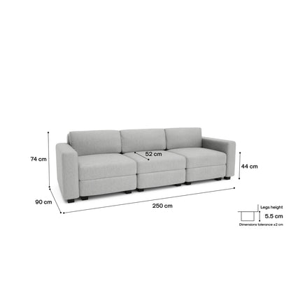 3-Seater Modular Sofa GRACIA