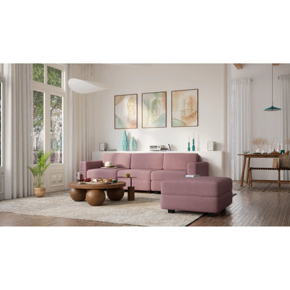 3-Seater Modular Sofa GRACIA - Dusty Pink