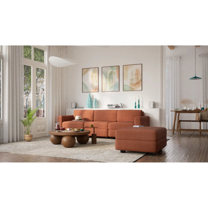 3-Seater Modular Sofa GRACIA - Terracotta