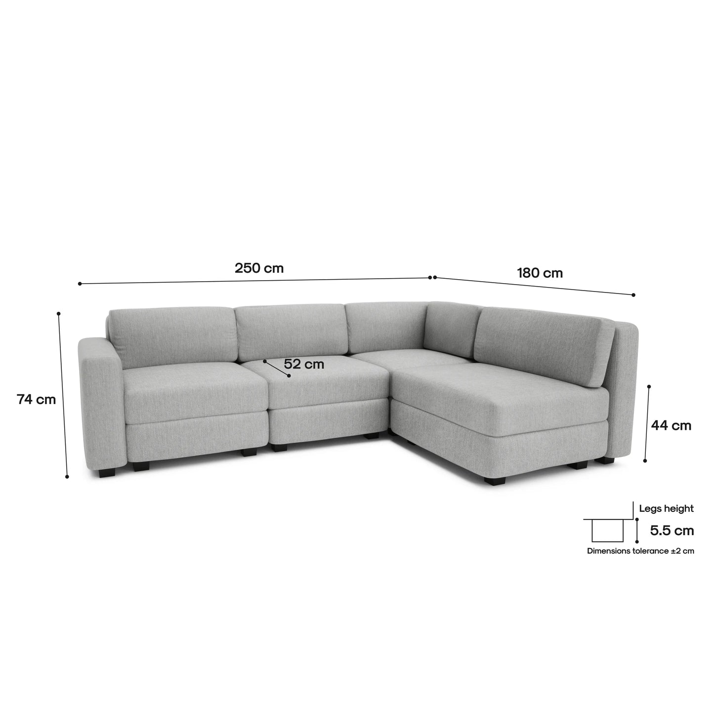 4-Seater Corner Modular Sofa GRACIA