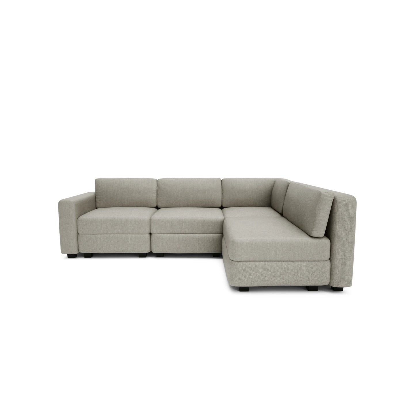 4-Seater Corner Modular Sofa GRACIA - Beige Grey