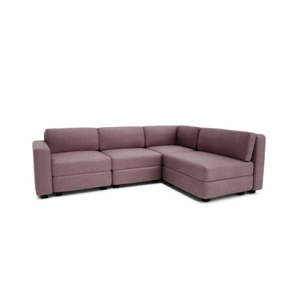 4-Seater Corner Modular Sofa GRACIA - Dusty Pink