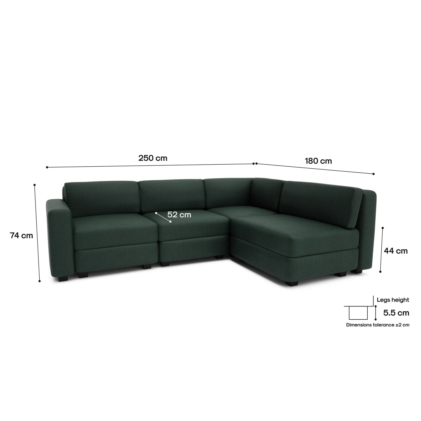 4-Seater Corner Modular Sofa GRACIA