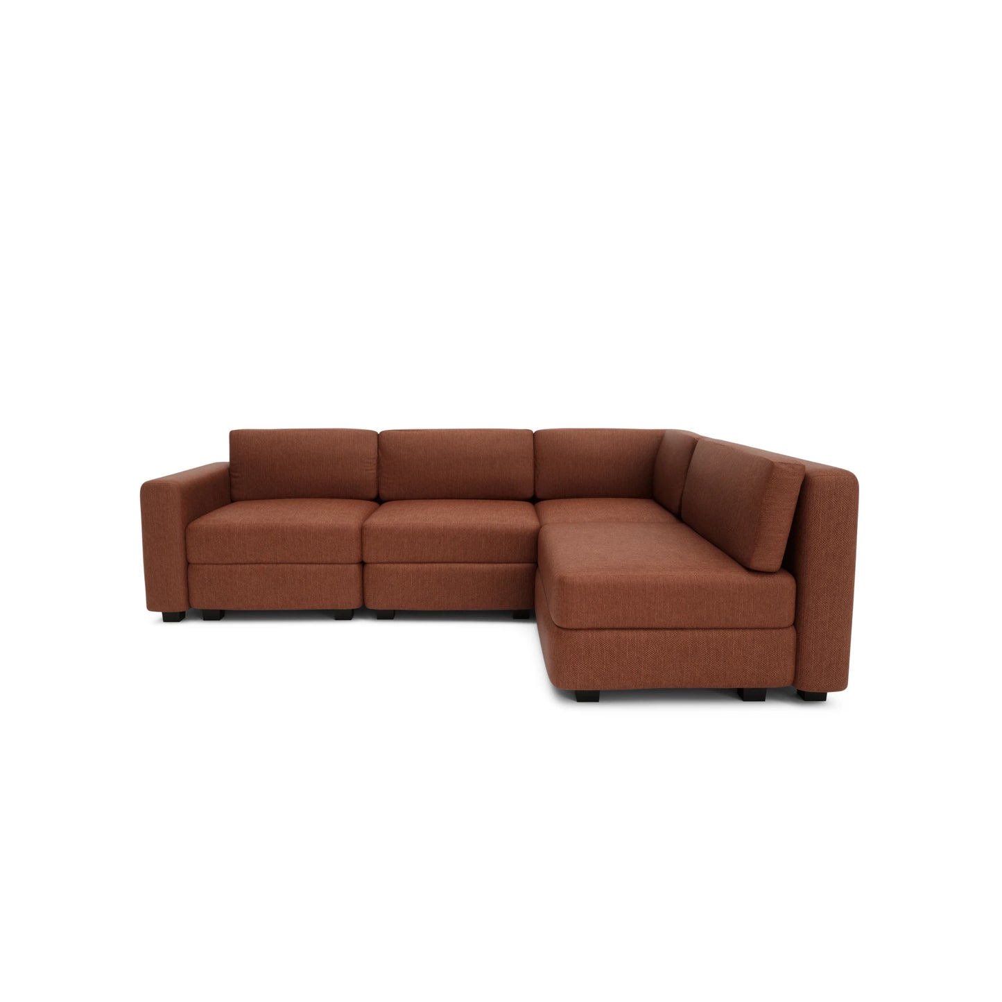 4-Seater Corner Modular Sofa GRACIA - Terracotta