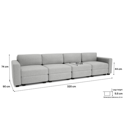 4-Seater Modular Sofa GRACIA