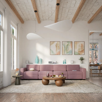 4-Seater Modular Sofa GRACIA - Dusty Pink