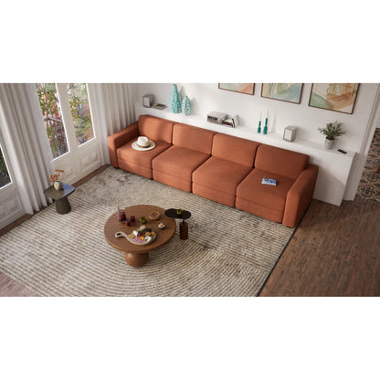 4-Seater Modular Sofa GRACIA - Terracotta