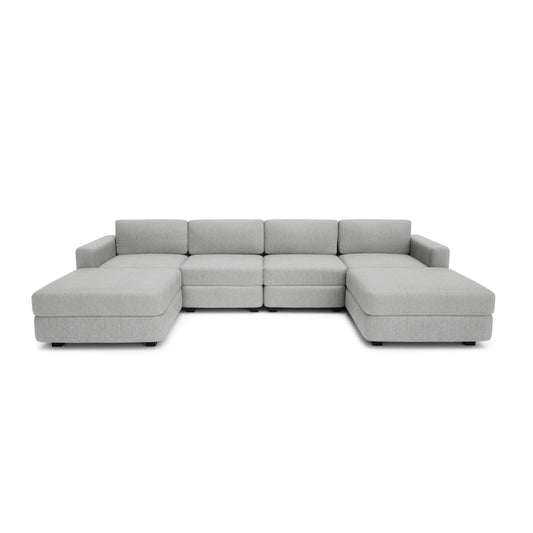 Modular Sofa GRACIA - U-shaped 180 x 320 x 180 cm - Grey