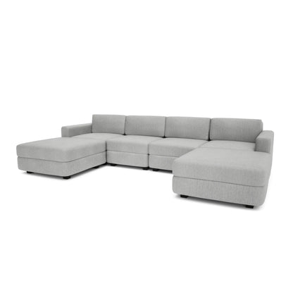 Modular Sofa GRACIA - U-shaped 180 x 320 x 180 cm - Grey