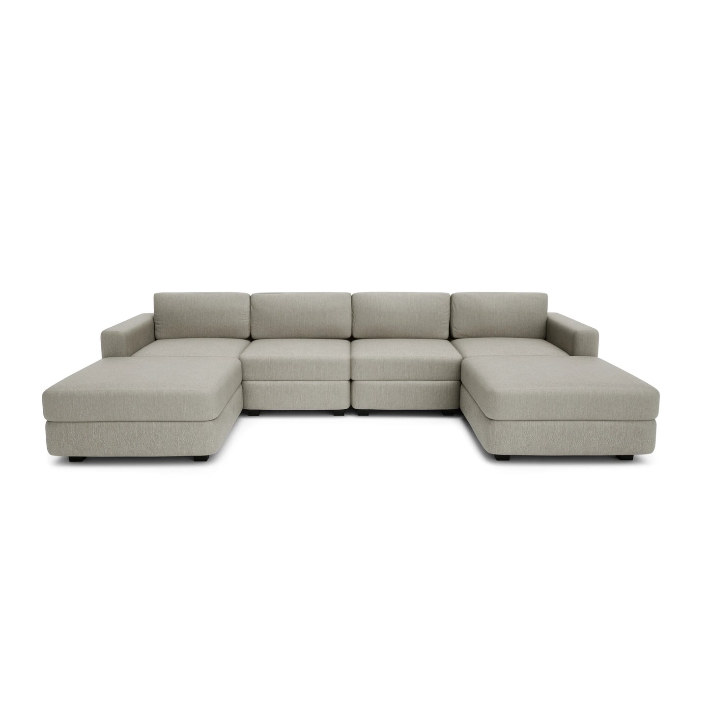 Modular Sofa GRACIA - U-shaped 180 x 320 x 180 cm - Beige Grey