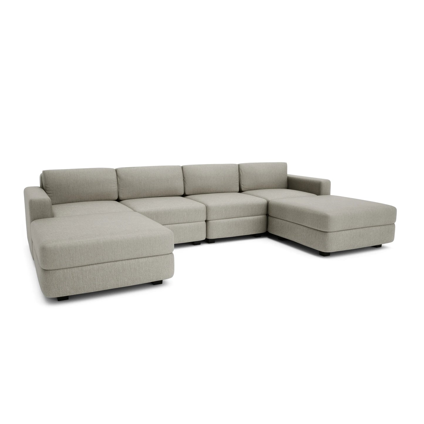 Modular Sofa GRACIA - U-shaped 180 x 320 x 180 cm - Beige Grey