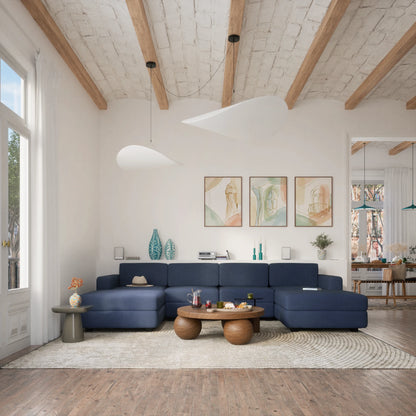Modular Sofa GRACIA - U-shaped 180 x 320 x 180 cm - Dark Blue