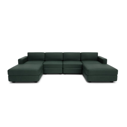 Modular Sofa GRACIA - U-shaped 180 x 320 x 180 cm - Green