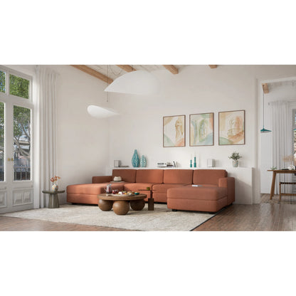 Modular Sofa GRACIA - U-shaped 180 x 320 x 180 cm - Terracotta