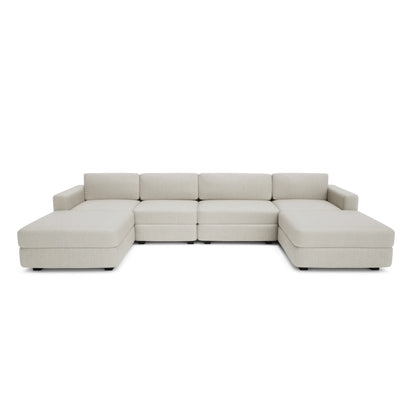 Modular Sofa GRACIA - U-shaped 180 x 340 x 180 cm - Cream Beige