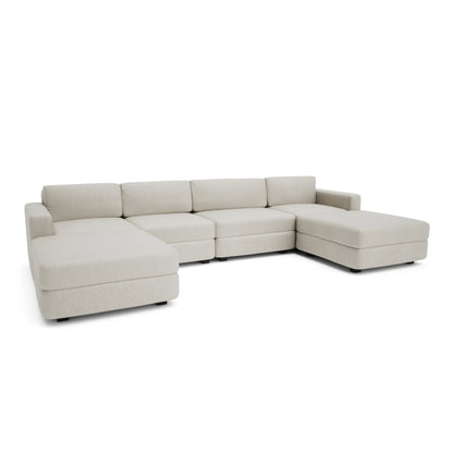 Modular Sofa GRACIA - U-shaped 180 x 340 x 180 cm - Cream Beige
