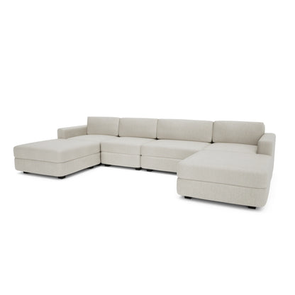 Modular Sofa GRACIA - U-shaped 180 x 340 x 180 cm - Cream Beige